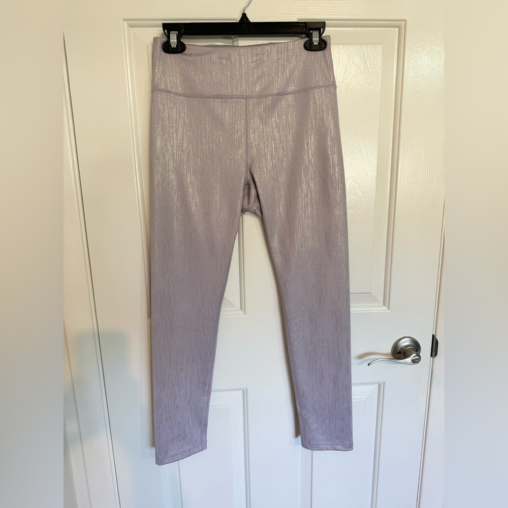 Filas shiny leggings worn once.